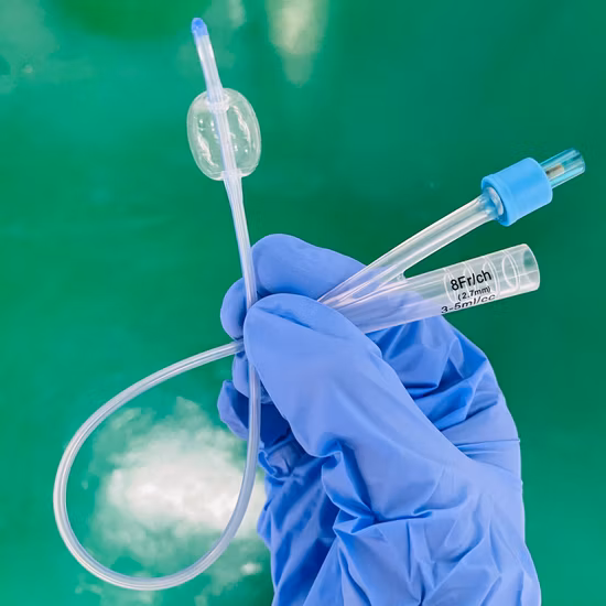 Externer Einweg-Urinkatheter Medizinischer Nelaton-Katheter aus PVC-Material